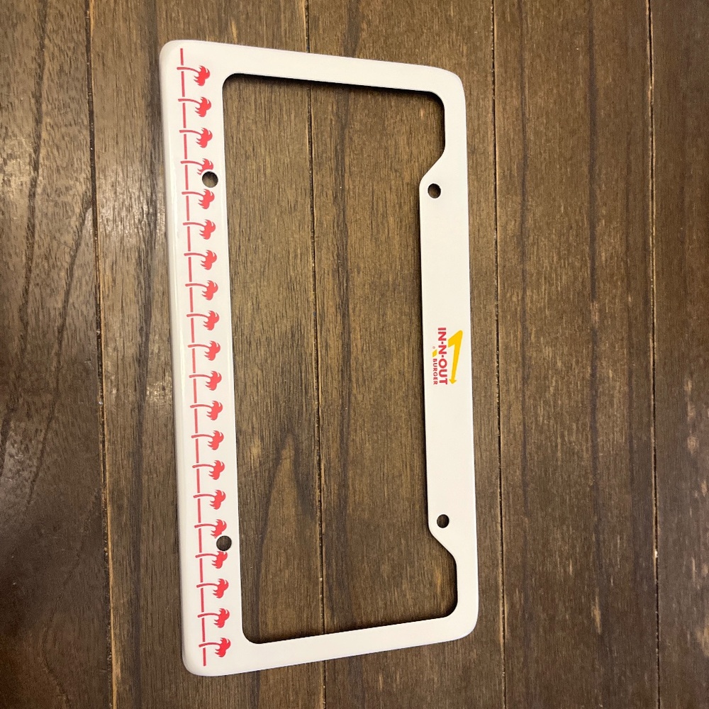 In-n-out license plate cover